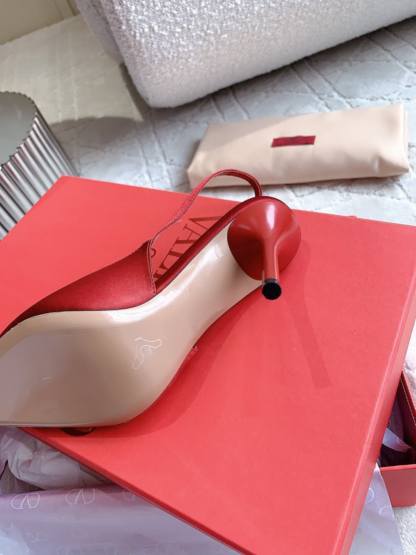Vlogo Slingback Pump 90MM Red - 35