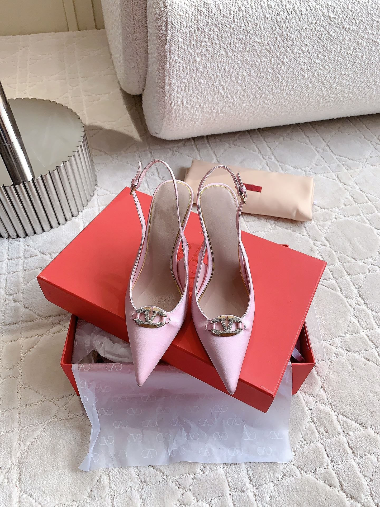Vlogo Slingback Pump 90MM Pink - 35