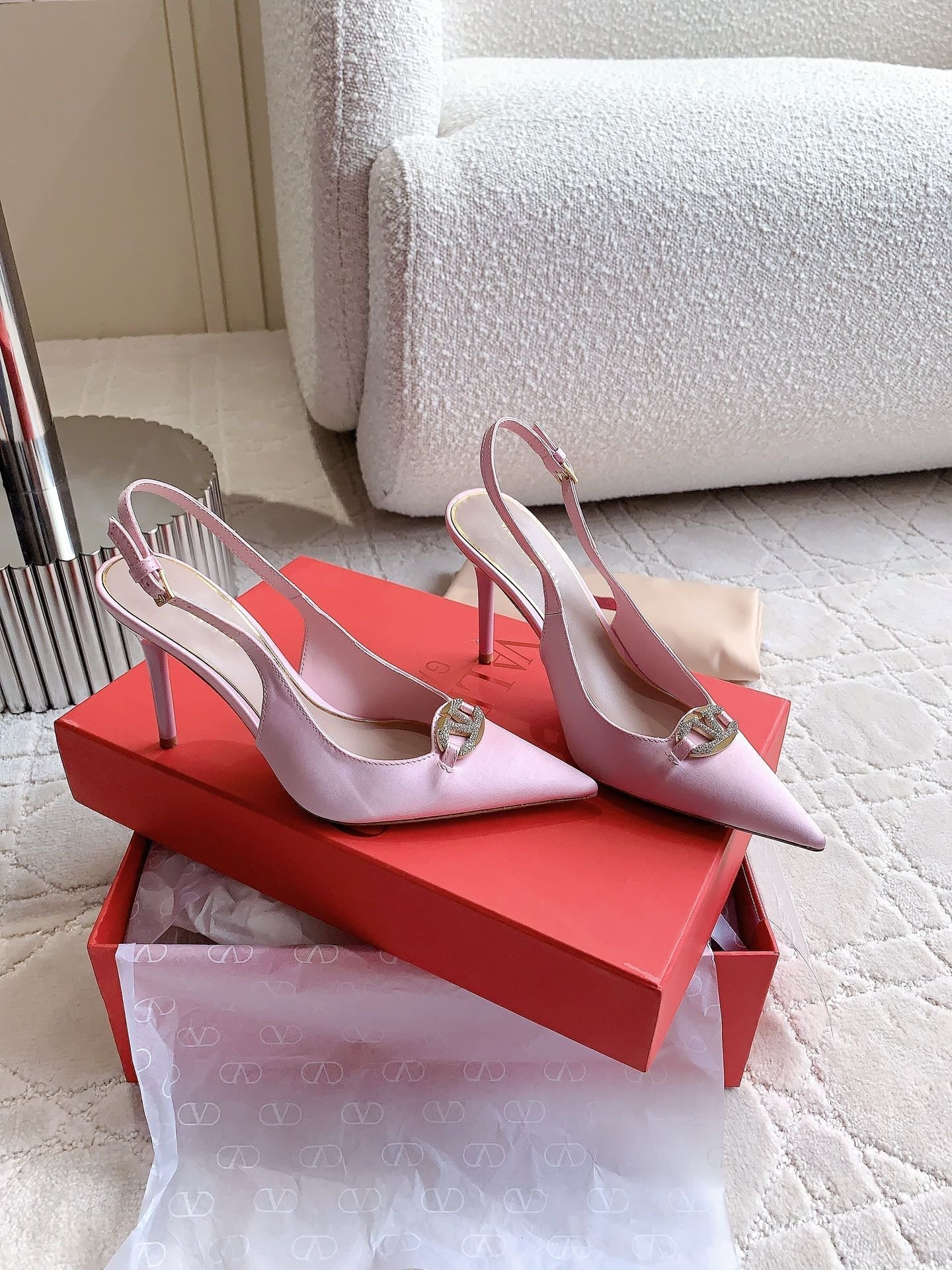 Vlogo Slingback Pump 90MM Pink - 35