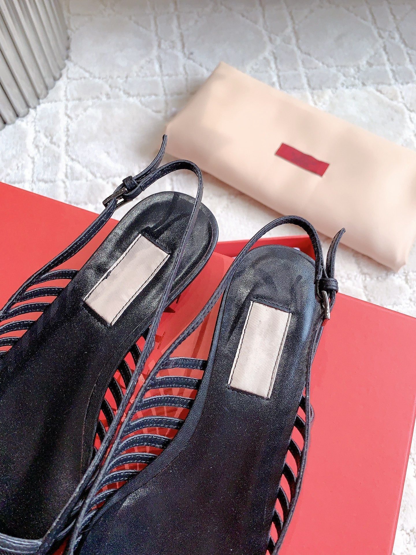Mesh Slingback Ballerina Black - 35