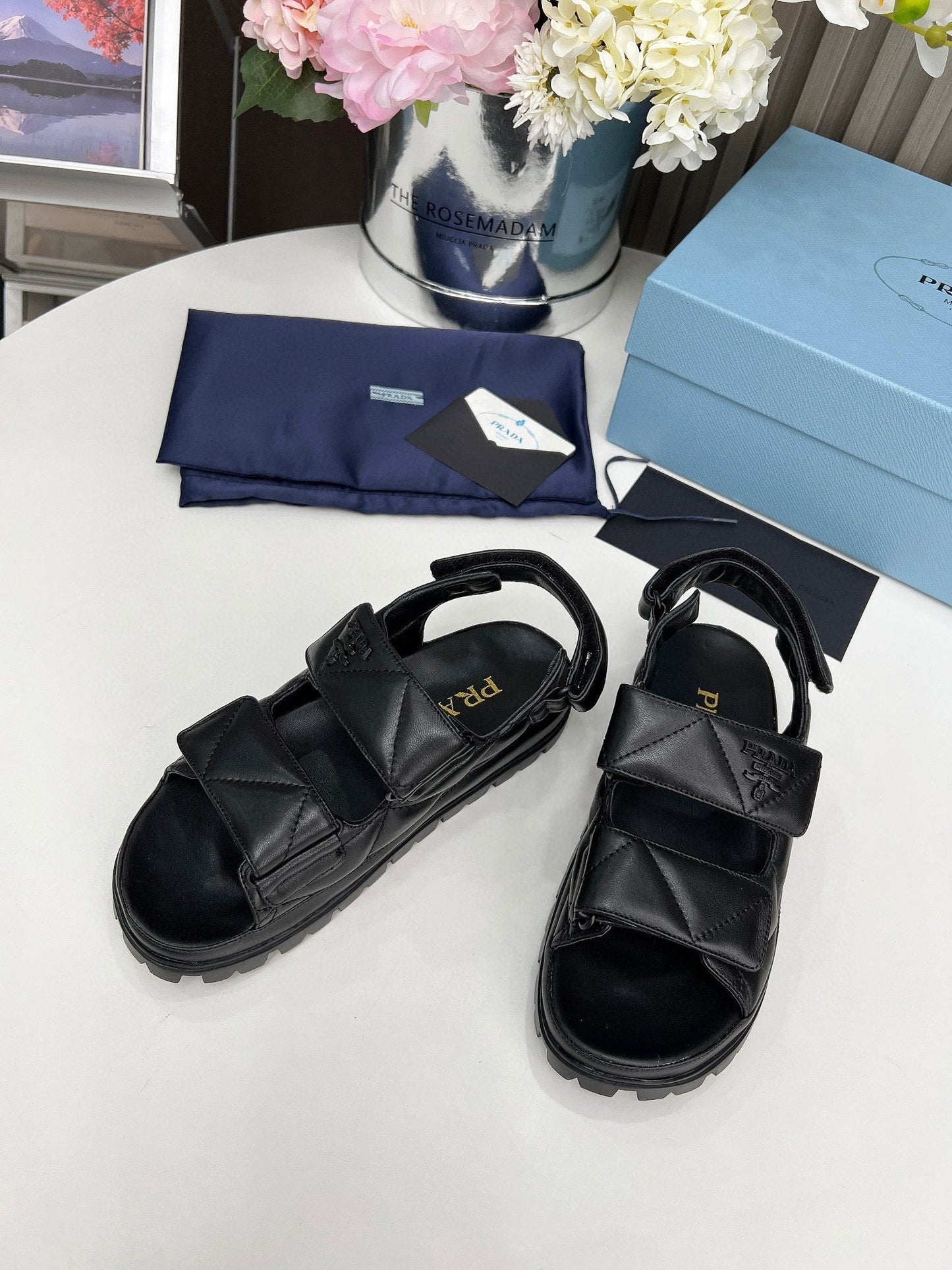 pra dad sandal black calfskin - 35