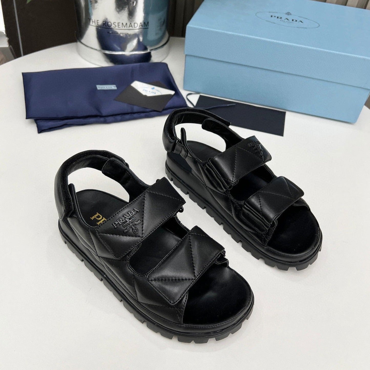 pra dad sandal black calfskin - 35