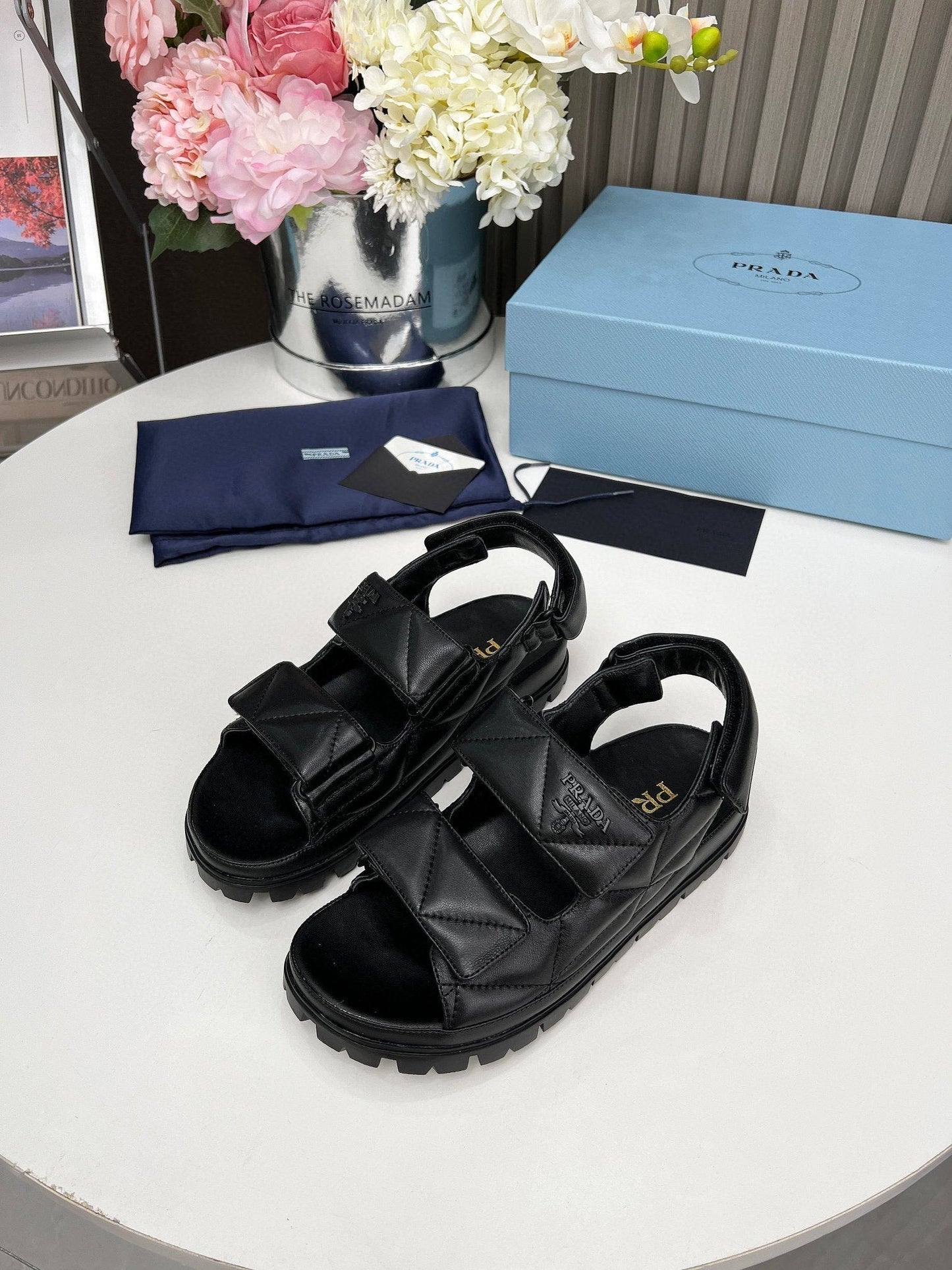 pra dad sandal black calfskin - 35